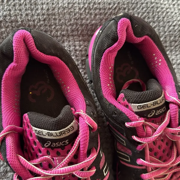 ASICS Gel Blur33 Black Pink Running Shoes‎ Women's Size 8.5 39.5 EU Trainers - Image 5