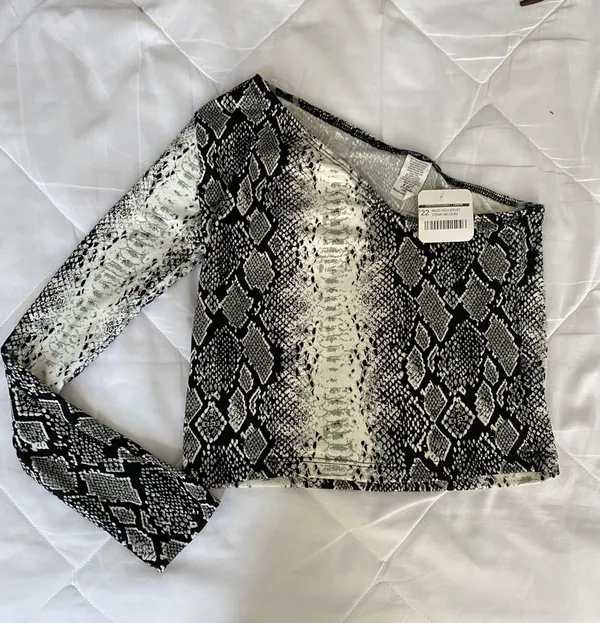 Copper Closet Snakeskin Crop Top - Image 2