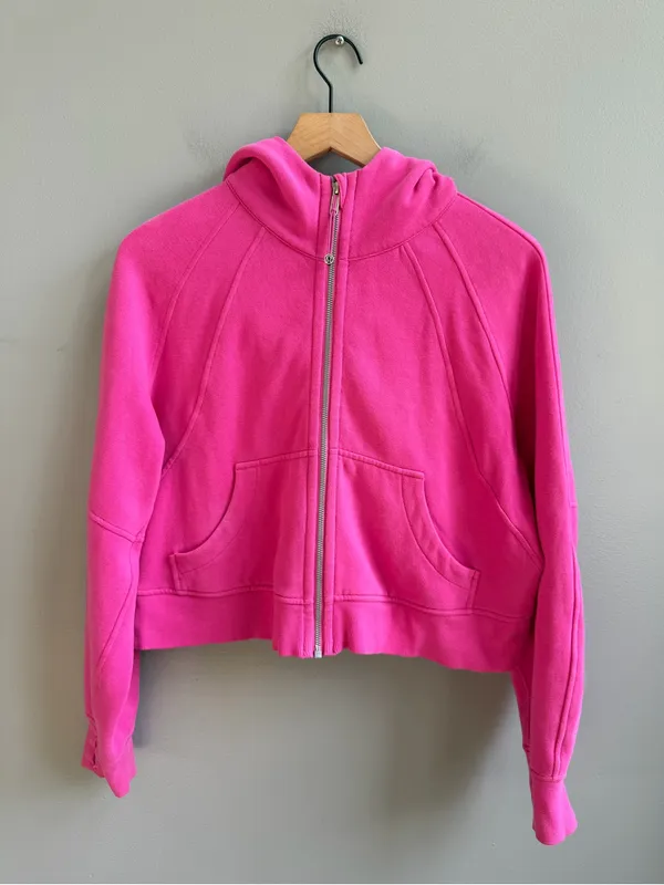 Lululemon Scuba Oversized Full Zip Sonic Pink Size XS / S - Image 3