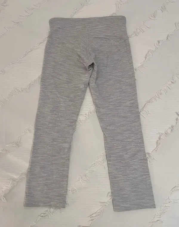 Lululemon Gray Cropped Leggings Size 4 - Image 2