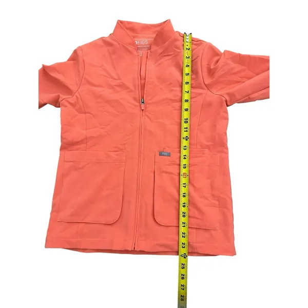 Figs Sebina Jacket Fiery Coral Size Xsmall - Image 8
