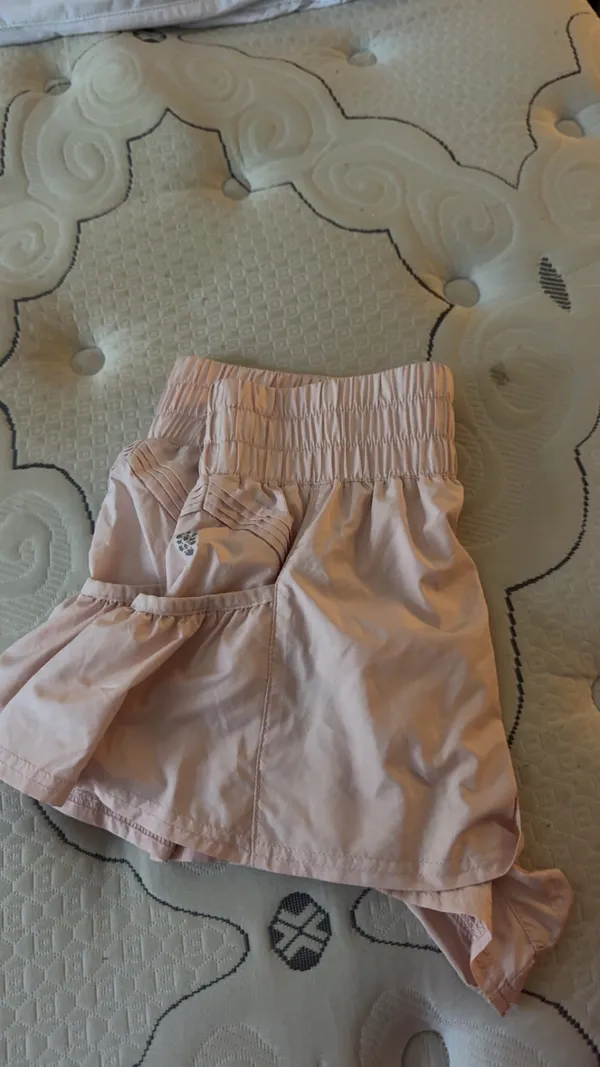 Light Pink Free People Movement Shorts - Image 7