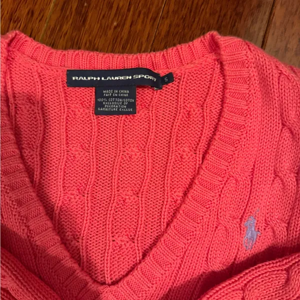 Ralph Lauren Sport Coral Knit Sweater - Image 2