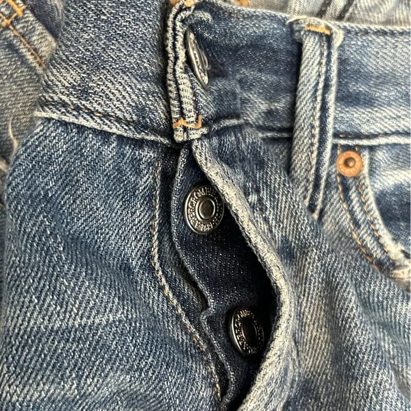 Abercrombie Button Fly Boyfriend Jeans 8R | 90s Denim Model Off Duty - Image 9