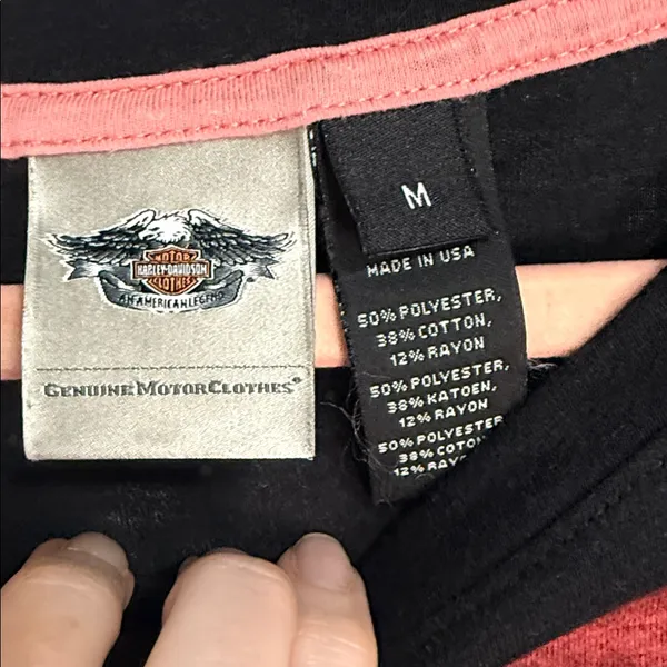 Harley-Davidson Women's‎ Medium 2003 100th Anniversary Heart Graphic Tee - Image 3