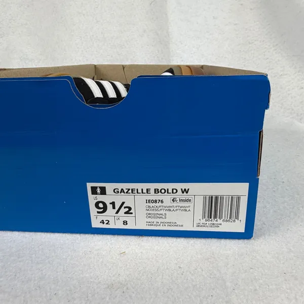 Adidas Gazelle Bold W‎ Platform Sneakers Black White IE0876 Womens US 9.5 UK 8 - Image 13