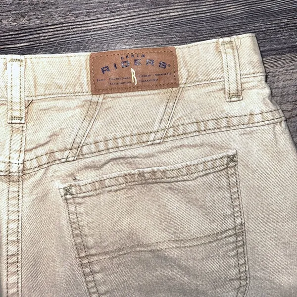 Riders Tan Denim Jeans Size 10 - Image 10