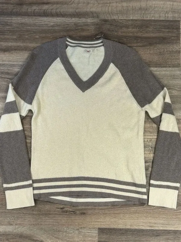 Faherty Throwback V-Neck Knit Sweater Women’s Medium - Image 2