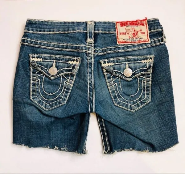True Religion Billy Super T raw hem Shorts - Image 15