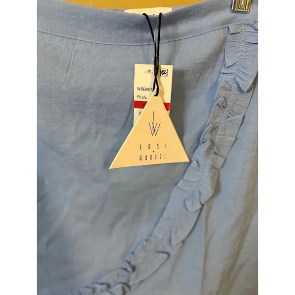 Revolve‎ Lost + Wander Blue Mini Skirt Size XS NWT - Image 2