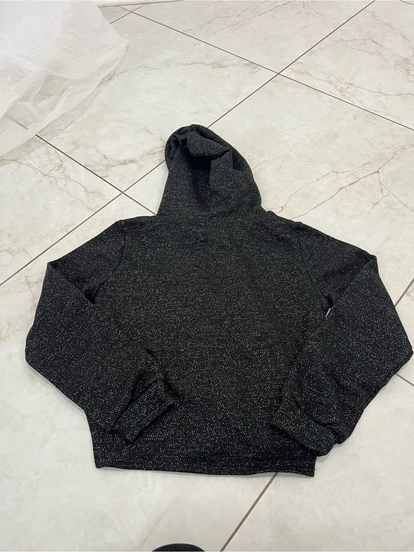 NEW Humming Bird Maison De Seoul Black Speckled Zip Up Hoodie Size Medium - Image 4