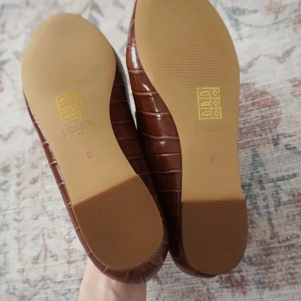 J. Crew Crocodile Embossed Loafers - Image 4