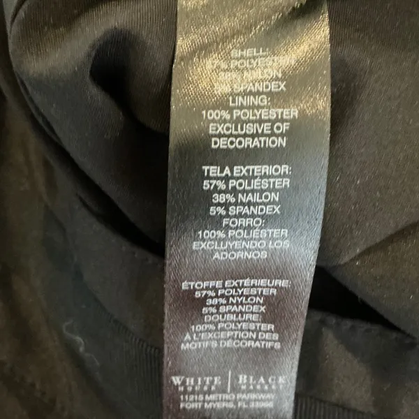 White House Black Market Black Pleated A-Line Skirt Size 4 Preppy Classic - Image 6