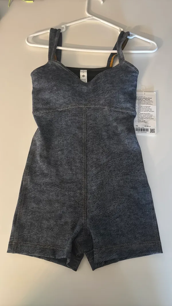 Lululemon Everlux Denim-Print Onesie - Image 5