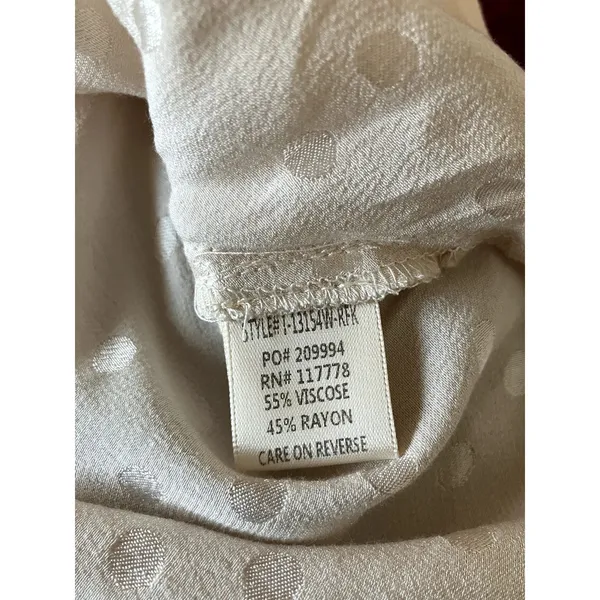 LOVE STITCH Dot Jacquard Cowl Neck Satin Cami Top NWT Medium M ROMANTIC FEMININE - Image 4