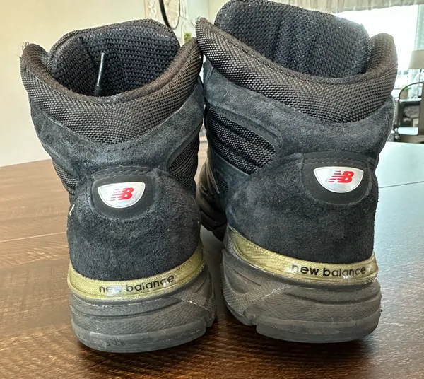 New Balance 990v4 Mid Made in USA Black Grey Size 8 Sneakers Shoes MO990BK4 - Image 4