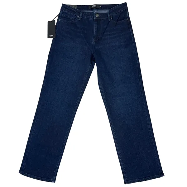 Hudson Straight Leg Jeans Sz 10 Dark Wash Stretch Denim Mid Rise Comfort NEW! - Image 3