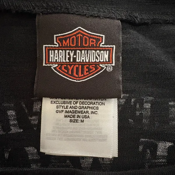 Harley‎ Davidson Waco Texas Black Silver Graphic T-Shirt Women's Size Medium - Image 3