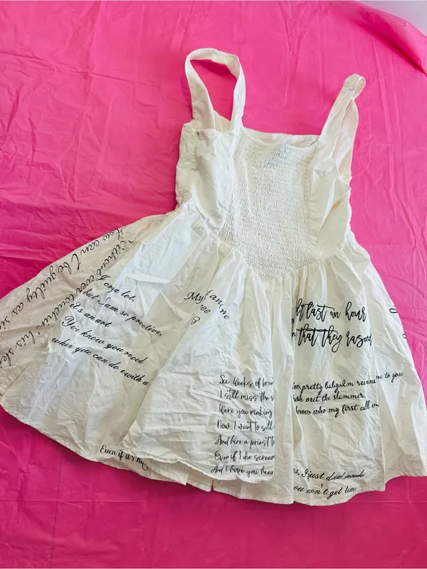 Princess Polly White Sweetheart Mini Dress with Script Detail - Image 14