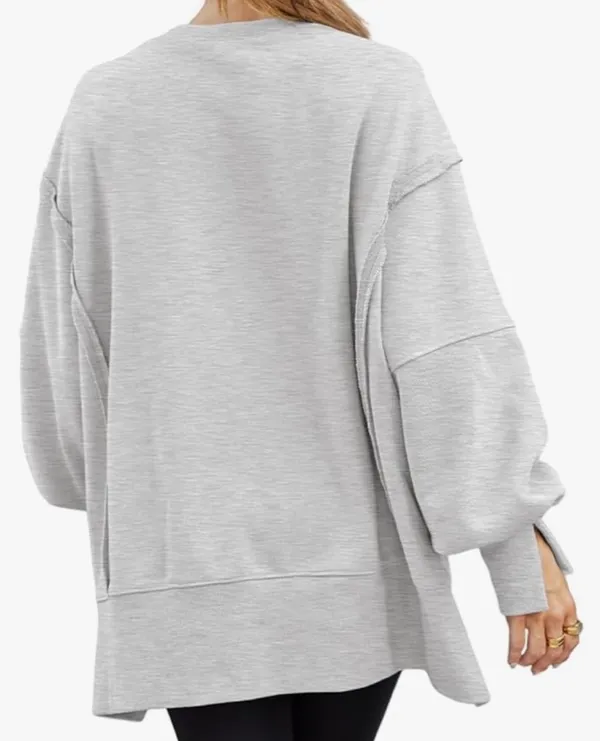 Amazon Womens Oversized Crewneck Sweatshirt - Image 3
