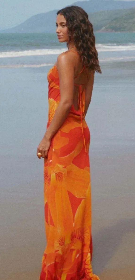 Peppermayo Maxi Dress Midafternoon Maxi Dress - Serene Orange - Image 2