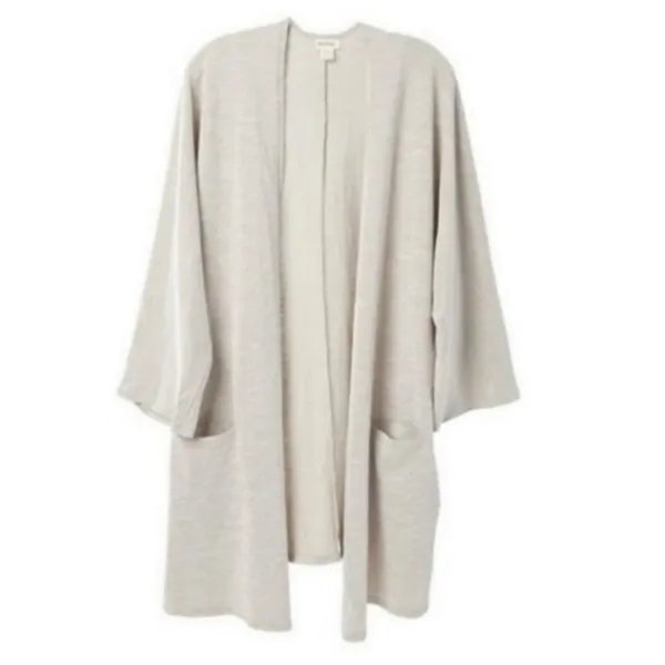 Donni Antropologie Slouchy Cardigan Open Pockets Layer Textured Ribbed Loose Fit - Image 11