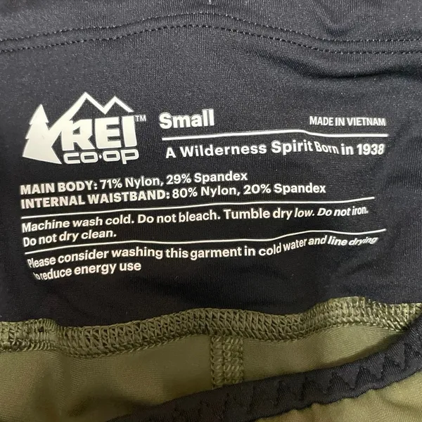 Rei Women's Green Mid Rise Hiking Outdoor Yoga Gym Athletic Biker Shorts Size S - Image 4