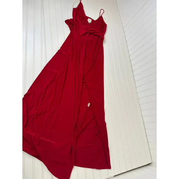 NWT MISA Los Angeles Veronica Wrap Dress Red Wedding Holiday Dinner Gala Size S - Image 2
