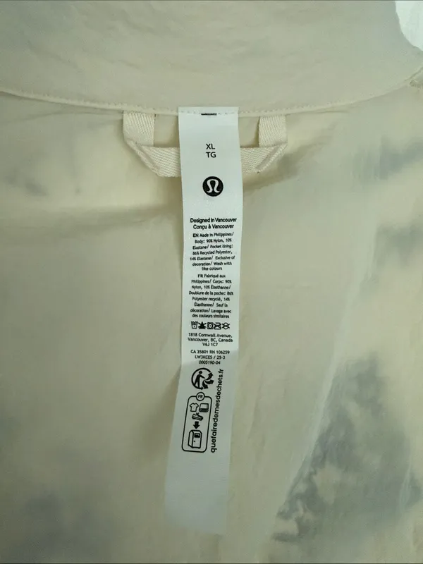 lululemon athletica Cream Peplum Zip Bomber Jacket - Image 11