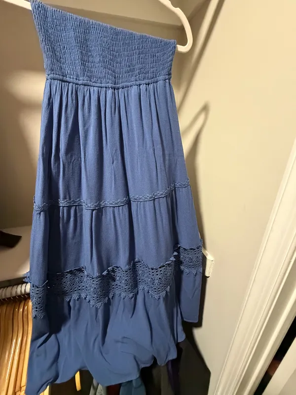 Cornflower Blue Maxi Dress - Image 3