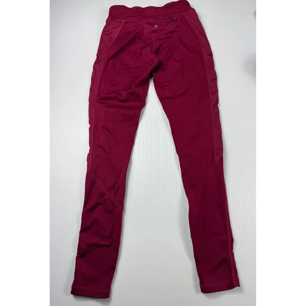 Gymshark Training‎ Leggings High Waisted Workout Gym Activewear Burgundy S - Image 5