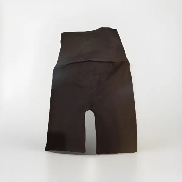 Isabel Maternity Black High Rise Biker Shorts Ribbed Pre Pregnancy Size XS New - Image 5