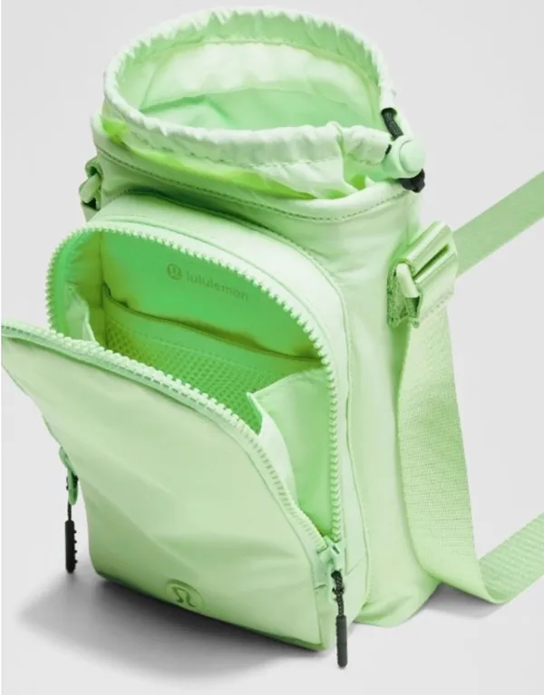 Lululemon Lime / Rainforest Green Crossbody Water Bottle with Front Pocket - Image 3