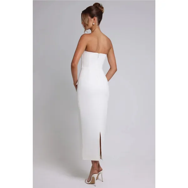 NEW Babyboo Roxanne Midaxi Dress Ivory Size Medium Cocktail Party Dress - Image 2
