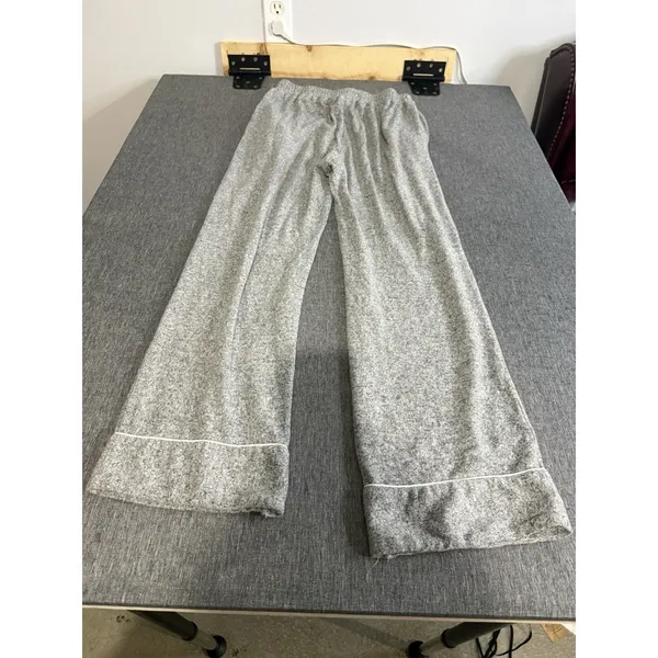 Aamikast Women's Long Sleeve Grey Pajama Set Button Down Sleepwear Nightwear Med - Image 6