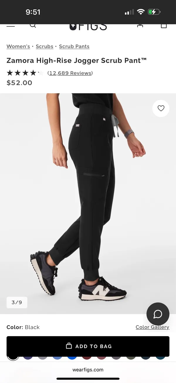 FIGS High-Waisted Zamora Scrub Pants - Image 4