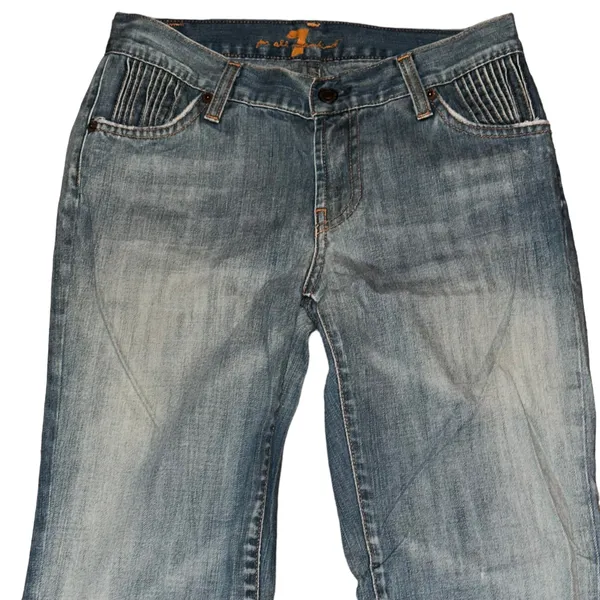 7 For All Mankind Pleated Pocket Jeans - Image 2