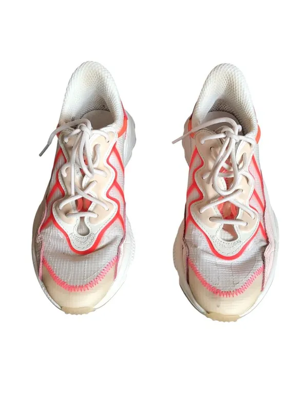 Adidas Pink and White Sneakers - Image 4