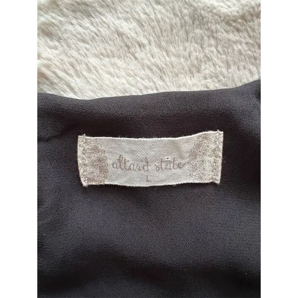 Topshop Women's Black Wrap Mini Dress with Ruffle Detail Size L - Image 6