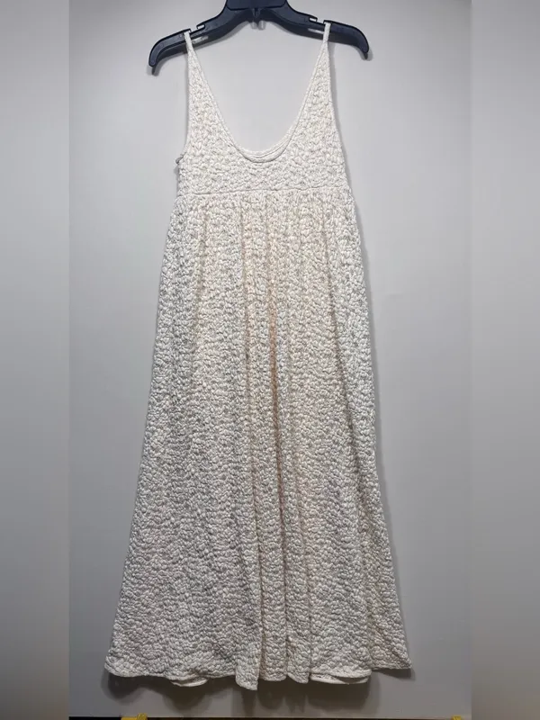 Rebecca Taylor Long Lace Maxi Dress Size XS Knitted Empire Ivory Cream NWT - Image 3