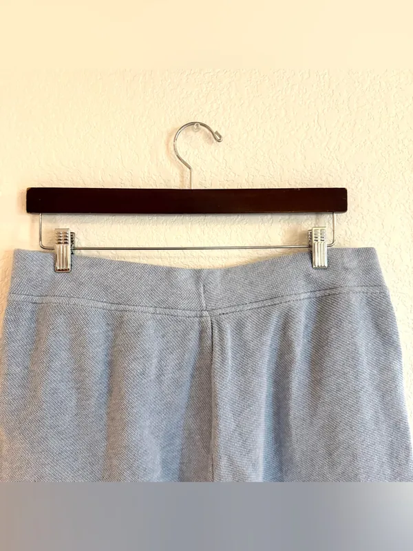 Talbots Womens Shorts Light Blue Lounge Sweat 100% Cotton Size Large - Image 4