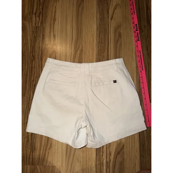 Banana Republic Ladies Women's Sz 6 Shorts Pockets White Stretch - Image 5