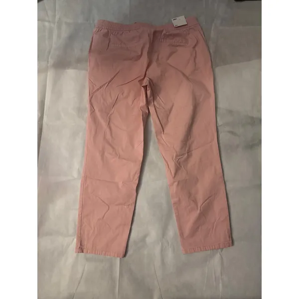 Old Navy Pink Drawstring Pants 14 NEW Rainbow Classic Pastel Casual Boho Barbie - Image 2
