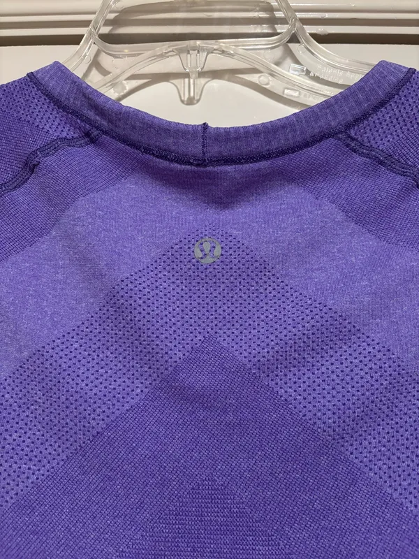 Lululemon Purple Swiftly Tech Short Sleeve Shirt - Image 4