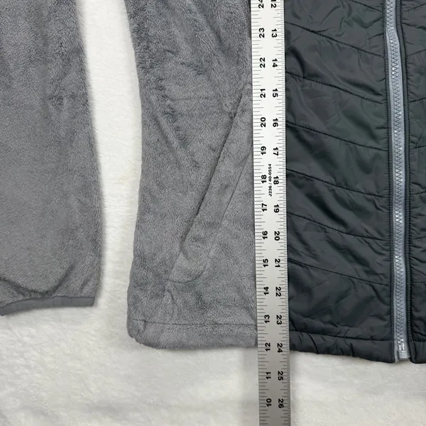 Mountain Hardwear Fleece Jacket Full Zip Puffer‎ Panel Gray Womens M - Image 3