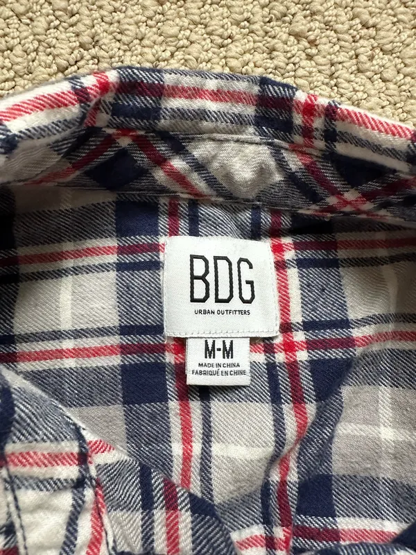 BDG Flannel Plaid Urban Outfitters Shirt - Image 3
