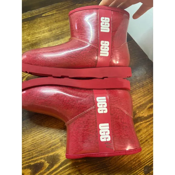 UGG Red Classic Clear Mini Boots Size‎ 5 - Image 9