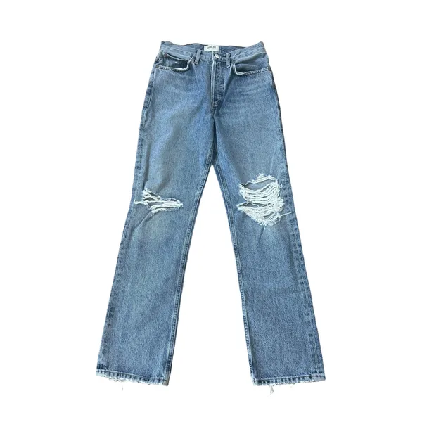 AGOLDE Lana Straight Jeans Ripped Distressed - Image 3