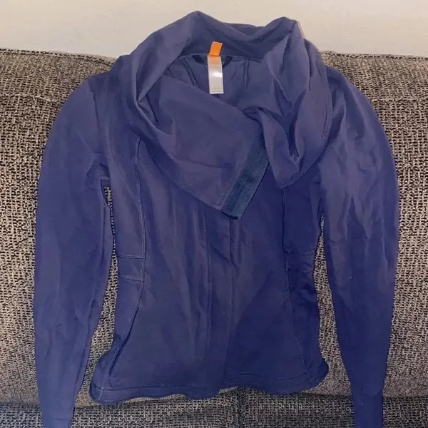 ✨Lucy Asymmetrical Zip Button Closure Yoga Jacket✨ Blue Size XS - Image 11