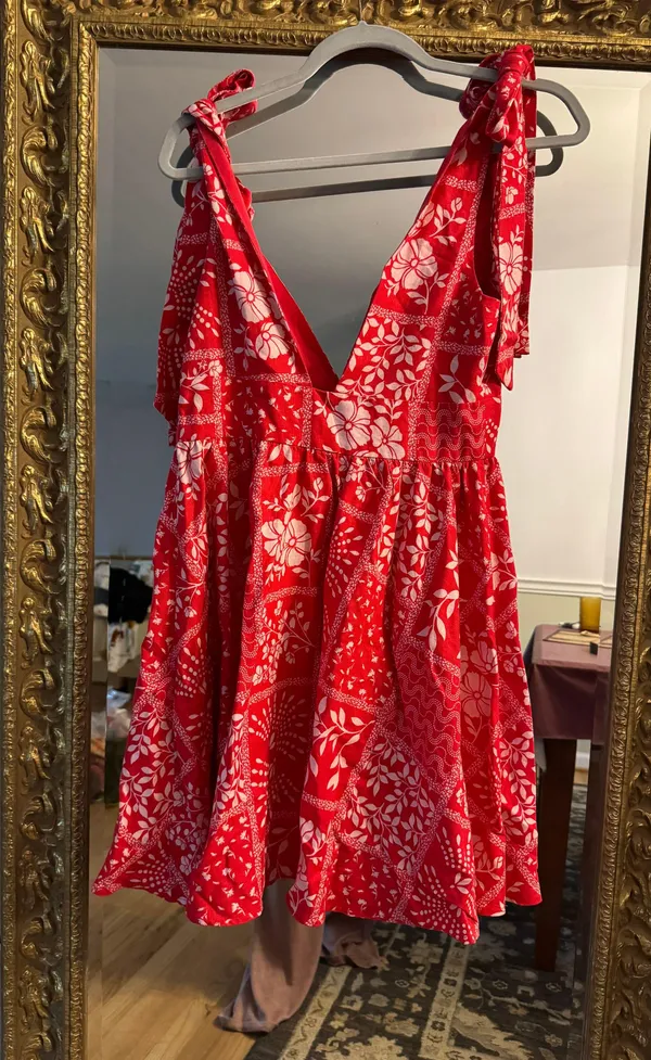 House Of Harley Red Paisley Dress - Image 6